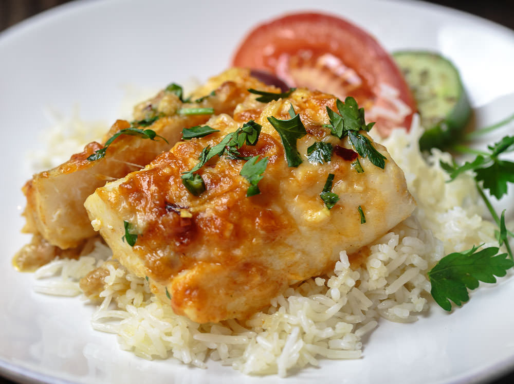 Greek Style Baked Cod Recipe with Lemon Garlic