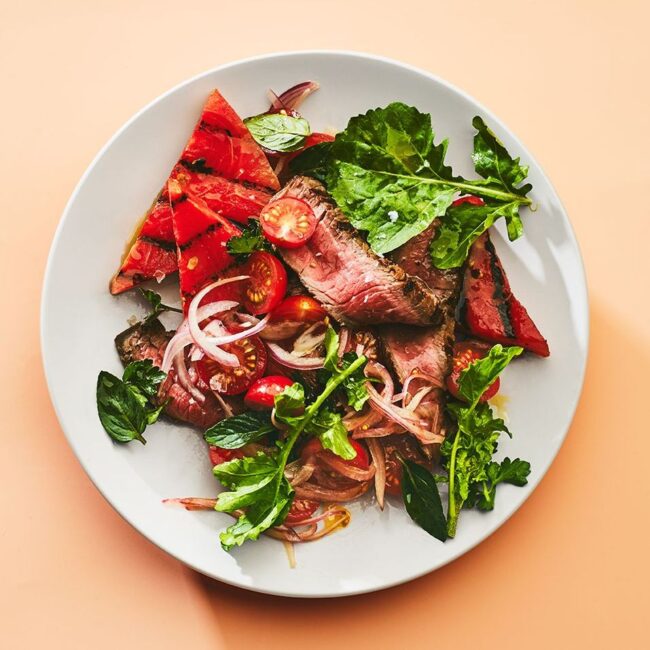 Grilled Steak and Watermelon Salad Recipe from Joe's Produce